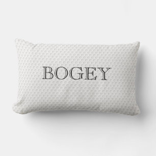 Golf Ball Dimples BOGEY text Fun Sports Decor Lumb Kussen