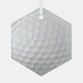 Golf Ball Dimples Glas Ornament (Voorkant)