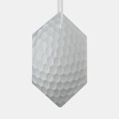 Golf Ball Dimples Glas Ornament (Voorkant Rechts)