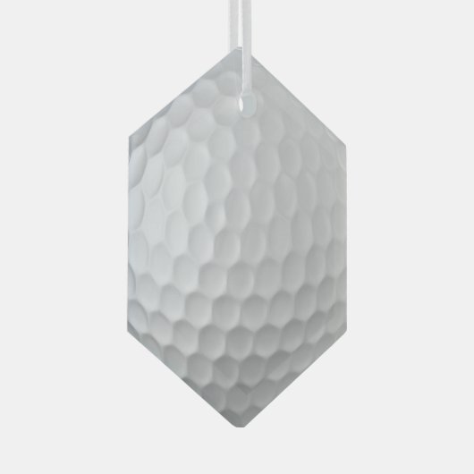 Golf Ball Dimples Glas Ornament (Voorkant Rechts)