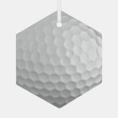 Golf Ball Dimples Glas Ornament (Achterkant)