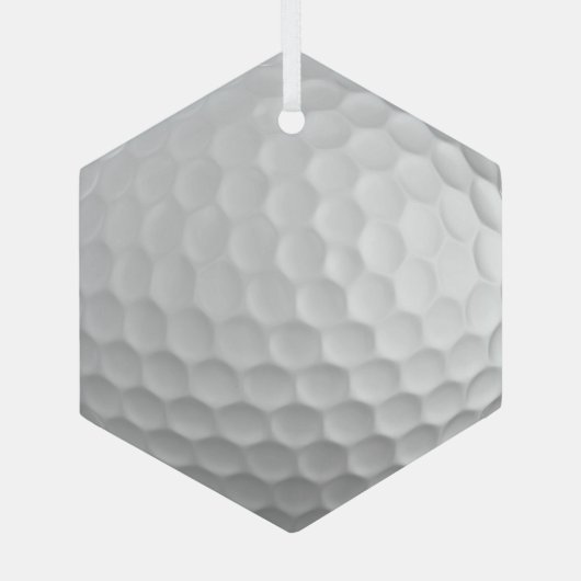 Golf Ball Dimples Glas Ornament (Achterkant)