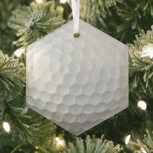 Golf Ball Dimples Glas Ornament (Insitu)