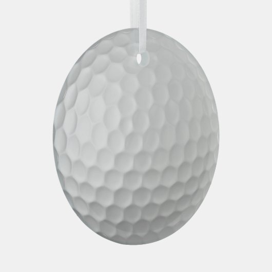 Golf Ball Dimples Glas Ornament (Voorkant Rechts)