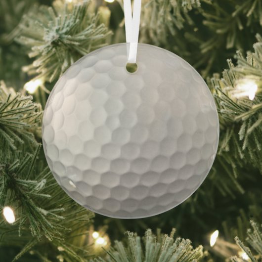 Golf Ball Dimples Glas Ornament (Insitu)