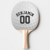Golf Ball Dimples met aangepast naamnummer Tafeltennisbatje (Voorkant)