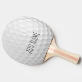 Golf Ball Dimples met eigen naam Tafeltennisbatje (Zijkant)