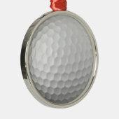 Golf Ball Dimples Metalen Ornament (Rechts)