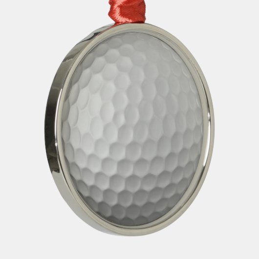 Golf Ball Dimples Metalen Ornament (Rechts)