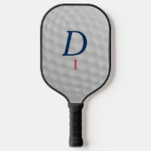 Golf Ball Dimples Monogram Pickleball Paddle (Voorkant)