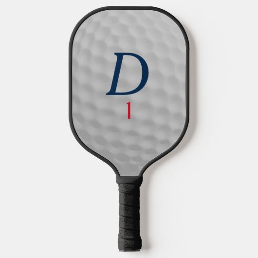 Golf Ball Dimples Monogram Pickleball Paddle (Voorkant)