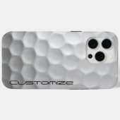 Golf Ball Dimples patroon met gepersonaliseerde te Case-Mate iPhone Case (Achterkant (horizontaal))