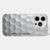 Golf Ball Dimples patroon met gepersonaliseerde te Case-Mate iPhone Case (Achterkant (horizontaal))