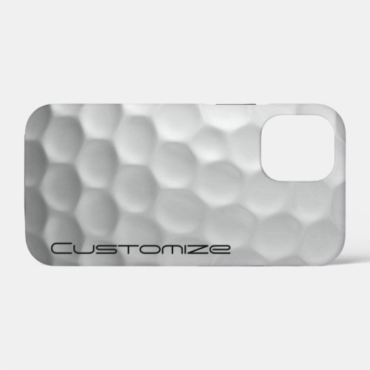 Golf Ball Dimples patroon met gepersonaliseerde te Case-Mate iPhone Case (Achterkant (horizontaal))