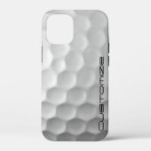 Golf Ball Dimples patroon met gepersonaliseerde te Case-Mate iPhone Case (Achterkant)