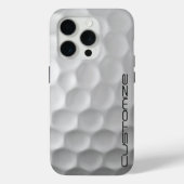 Golf Ball Dimples patroon met gepersonaliseerde te Case-Mate iPhone Case (Achterkant)