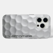 Golf Ball Dimples patroon met gepersonaliseerde te Case-Mate iPhone Case (Achterkant (horizontaal))