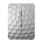 Golf Ball Dimples patroon met gepersonaliseerde te Magneet (Verticaal)
