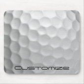 Golf Ball Dimples patroon met gepersonaliseerde te Muismat (Voorkant)