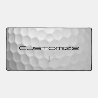 Golf Ball Dimples Personalized Text and Number Bureaumat