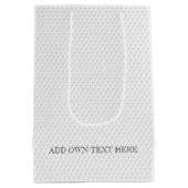 Golf Ball Dimples VOEG EIGEN TEKST Klassieke Sport Medium Cadeauzakje (Achterkant)