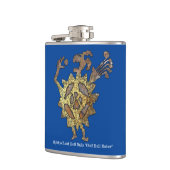 Golf Ball Eater Petroglyph Flask Heupfles (Links)