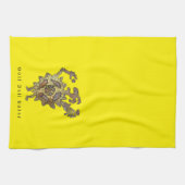 Golf Ball Eater Petroglyph Kitchen Towel Theedoek (Horizontaal)
