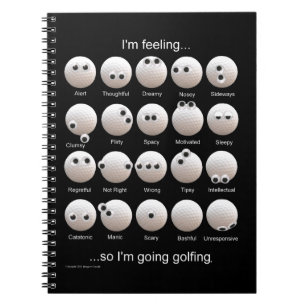 Golf Ball Emobewegingen Chart Notitieboek