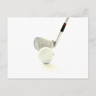 Golf Ball en Club Briefkaart