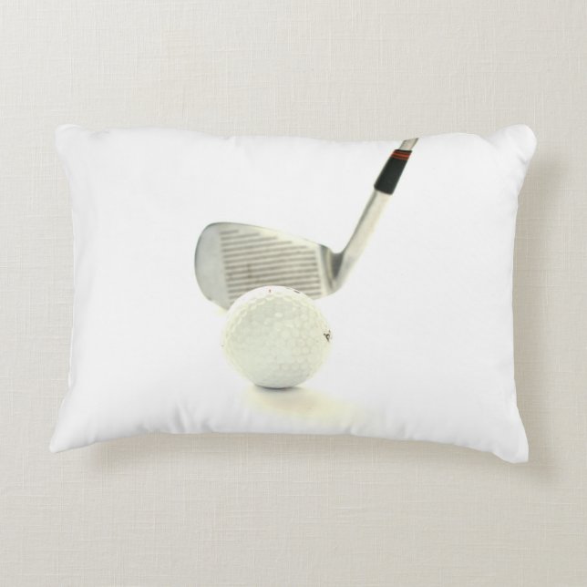 Golf Ball en Club Decoratief Kussen (Achterkant)