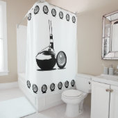 Golf Ball en Club Douchegordijn (In situ)