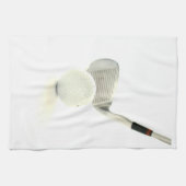 Golf Ball en Club Kitchen Towel Theedoek (Horizontaal)