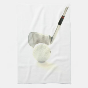 Golf Ball en Club Kitchen Towel Theedoek
