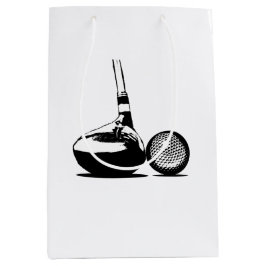 Golf Ball en Club Medium Cadeauzakje
