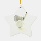 Golf Ball en Club Ornament (Achterkant)