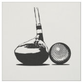Golf Ball en Club Stof (Swatch)