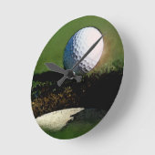 Golf Ball en de Hole Ronde Klok (Hoek)