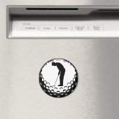 GOLF BALL EN GOLFER MAGNEET (Insitu (Vaatwasser))