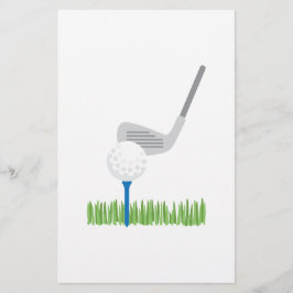 Golf Ball en Iron Briefpapier