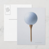 Golf Ball en T-shirt Briefkaart (Voorkant / Achterkant)