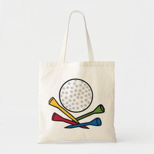 Golf Ball en T - shirts Tote Bag (Voorkant)