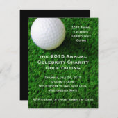 Golf Ball en Turf Custom Golf Outing Kaart (Voorkant / Achterkant)