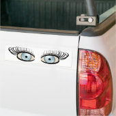 Golf Ball Eyes Bumpersticker (Op Truck)
