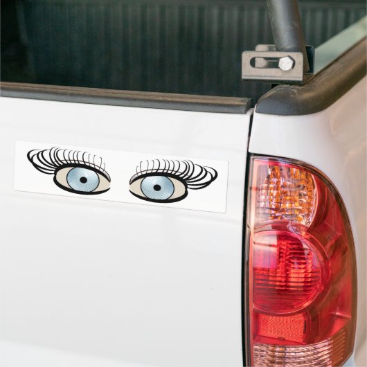Golf Ball Eyes Bumpersticker (Op Truck)