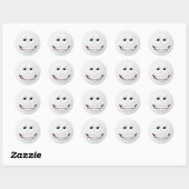 Golf Ball Face 2 Ronde Sticker (Vel)