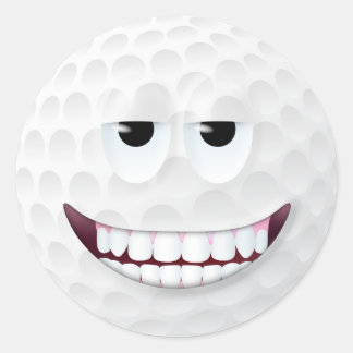 Golf Ball Face 2 Ronde Sticker