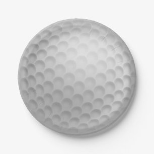 Golf Ball Golfing Summer BBQ Picnic Paper Borden Papieren Bordje