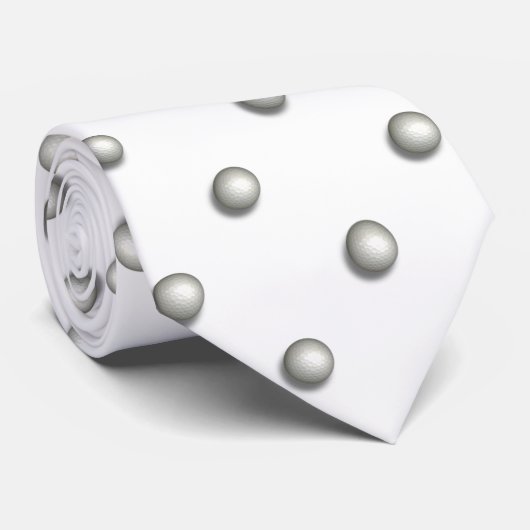 Golf Ball grafische Stropdassen (Opgerold)