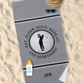 Golf Ball Grappig Quote Custom Tekst Golfer Gift G Strandlaken
