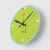 Golf Ball Green Sport Gewaardeerd atletisch gepers Ronde Klok (Hoek)